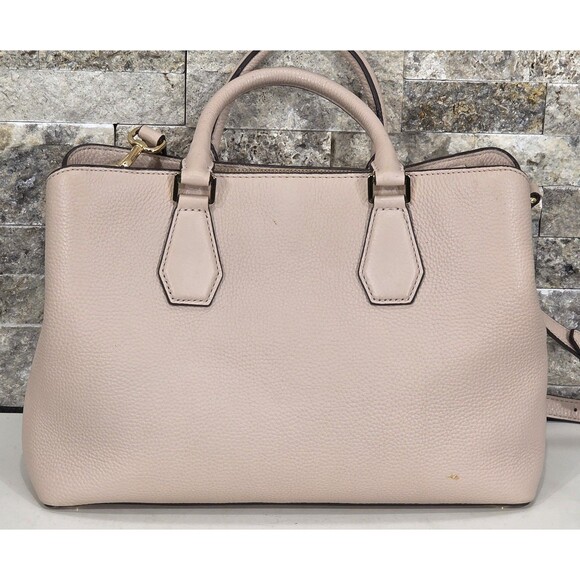 Michael Kors Camille Leather Satchel Crossbody Soft Pink Large Classic Purse - Picture 3 of 16